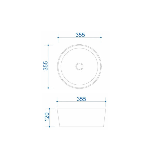 Раковина чаша Maretti EA13NS63-844, белая. Фото 3