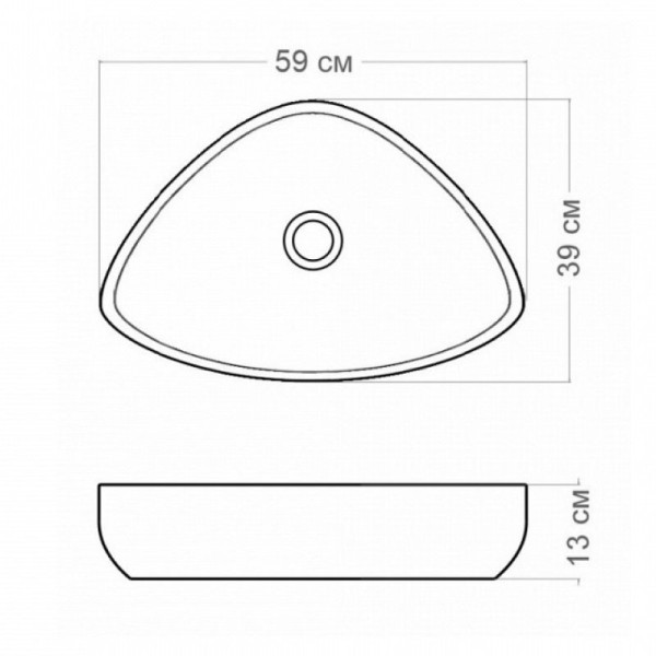 Раковина чаша Maretti EL13NS56-560, черная. Фото 2