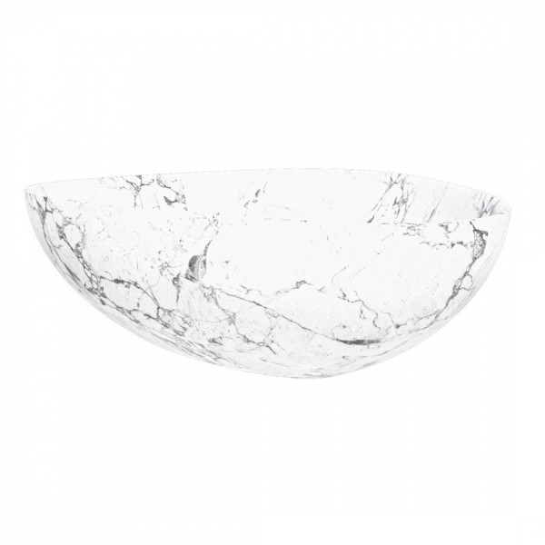Раковина чаша Maretti EL13NS56-740MR, белый мрамор. Фото 4