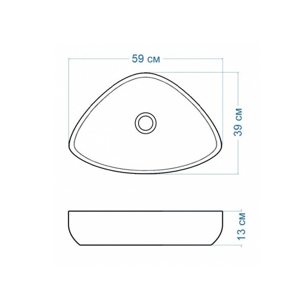 Раковина чаша Maretti EL13NS56-844, белая. Фото 3