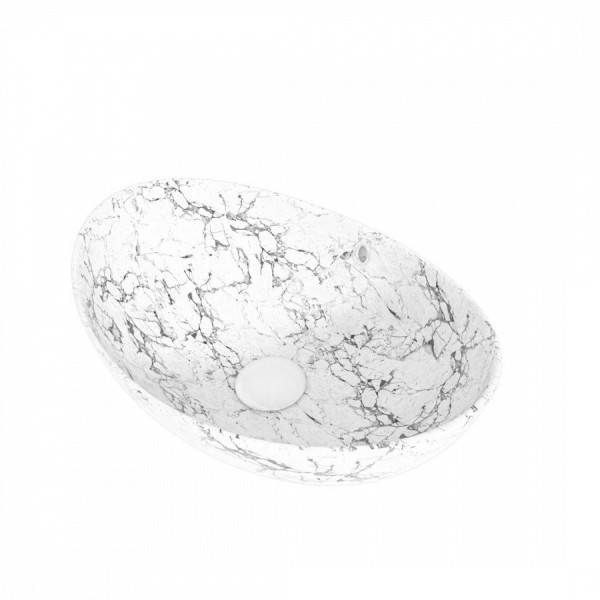Раковина чаша Maretti EN13NS48-740MR, белый мрамор. Фото 1