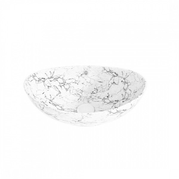 Раковина чаша Maretti EN13NS48-740MR, белый мрамор. Фото 3