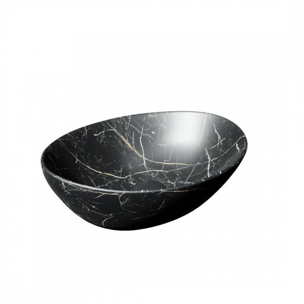 Раковина чаша Maretti EN13NS87-560MR, черный мрамор. Фото 5
