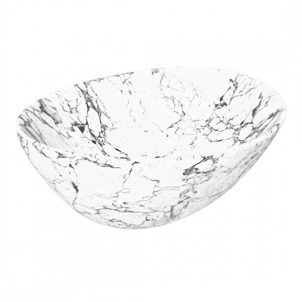 Раковина чаша Maretti EN13NS87-740MR, белый мрамор. Фото 1