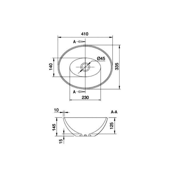 Раковина чаша Maretti EN13NS87-844, белая. Фото 3
