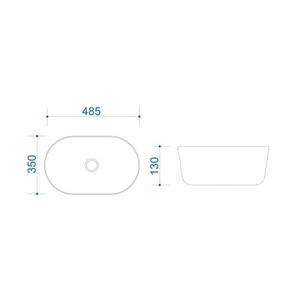 Раковина чаша Maretti FL13NS09-844, белая. Фото 3