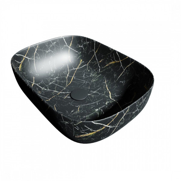 Раковина чаша Maretti FL13NS25-560MR, черный мрамор. Фото 3