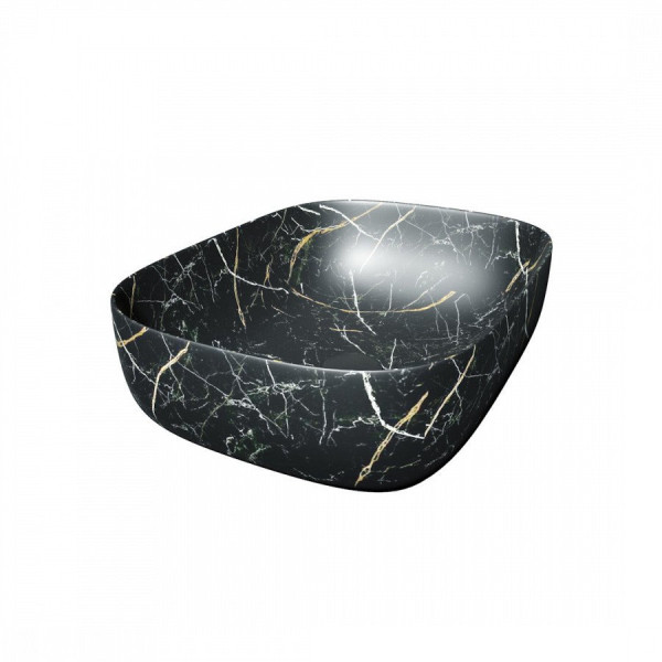 Раковина чаша Maretti FL13NS25-560MR, черный мрамор. Фото 4