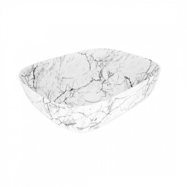 Раковина чаша Maretti FL13NS25-740MR, белый мрамор. Фото 1