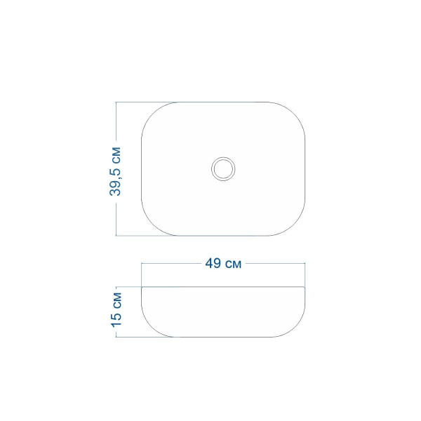 Раковина чаша Maretti FL13NS25-844, белая. Фото 3