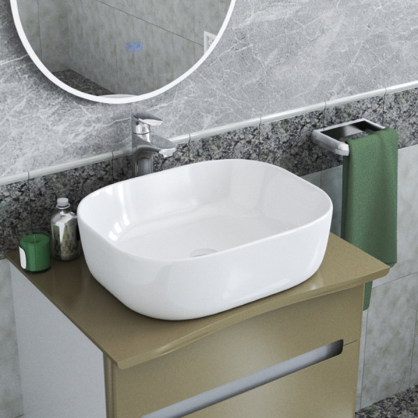 Раковина чаша Maretti FL13NS25-844, белая. Фото 5