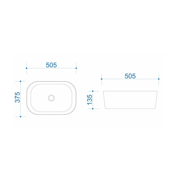 Раковина чаша Maretti FL13NS45-844, белая. Фото 3