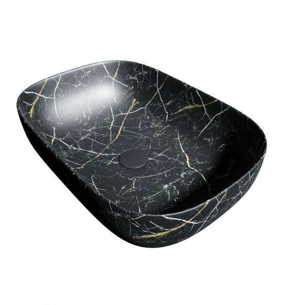 Раковина чаша Maretti FL13NS66-560MR, черный мрамор. Фото 3