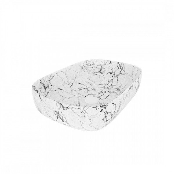 Раковина чаша Maretti FL13NS66-740MR, белый мрамор. Фото 1