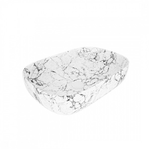 Раковина чаша Maretti FL13NS66-740MR, белый мрамор. Фото 4