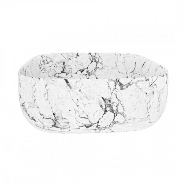 Раковина чаша Maretti FL13NS66-740MR, белый мрамор. Фото 5