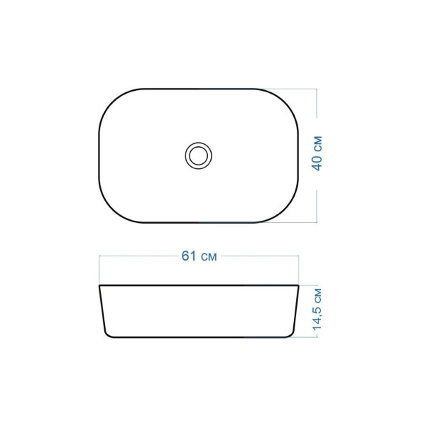 Раковина чаша Maretti FL13NS66-844, белая. Фото 3