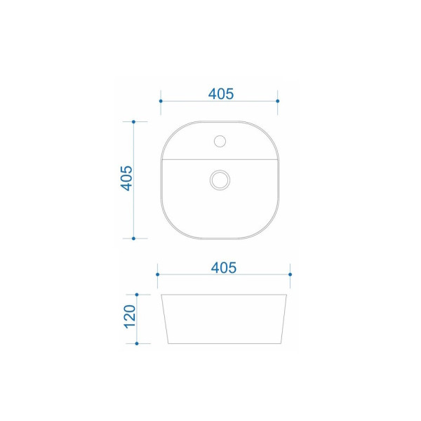 Раковина чаша Maretti FL13NS88-844, белая. Фото 3