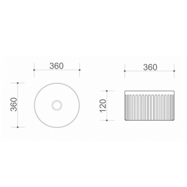 Раковина чаша Maretti RE13PD36-844, белая. Фото 2