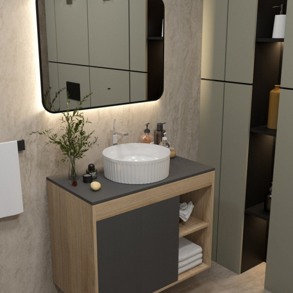 Раковина чаша Maretti RE13PD36-844, белая. Фото 5