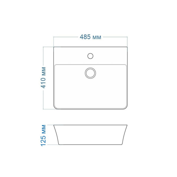 Раковина чаша Maretti SF13NS80-844, белая. Фото 3