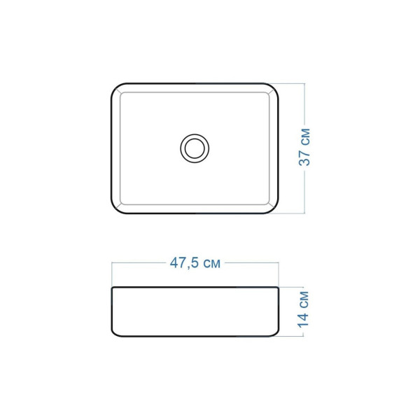 Раковина чаша Maretti UM13NS03-844, белая. Фото 3