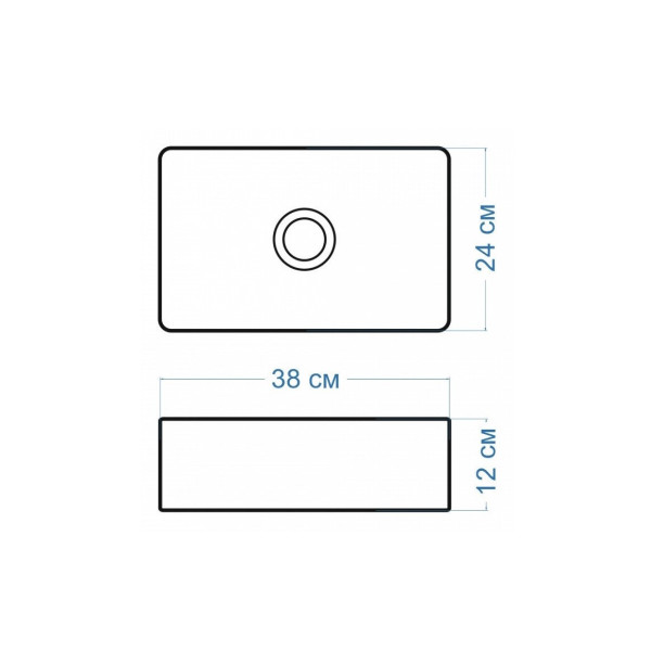 Раковина чаша Maretti UM13NS40-844, белая. Фото 3