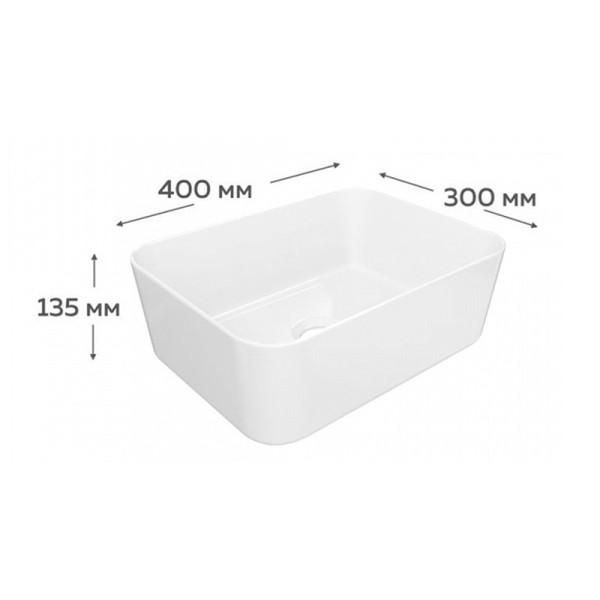 Раковина чаша Maretti UM13NS42-844, белая. Фото 2