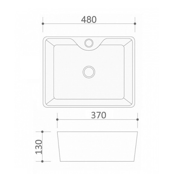 Раковина чаша Maretti UM13NS96-560, черная. Фото 2