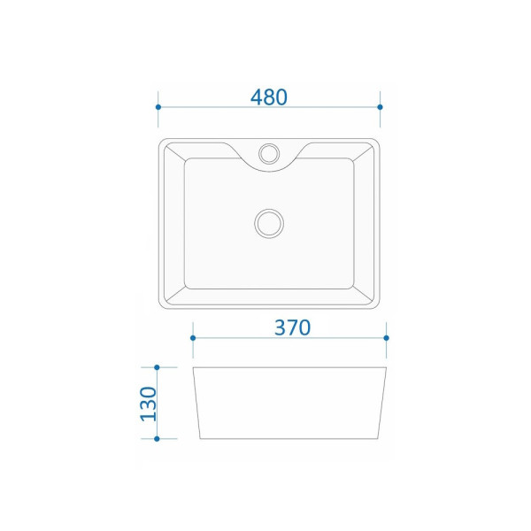Раковина чаша Maretti UM13NS96-844, белая. Фото 3