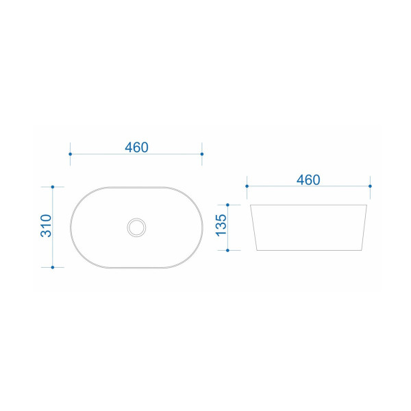 Раковина чаша Maretti VA13NS71-844, белая. Фото 3
