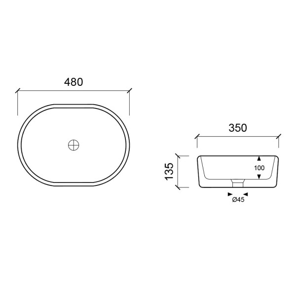 Раковина чаша Olive s Plaza PL33146, белый. Фото 2