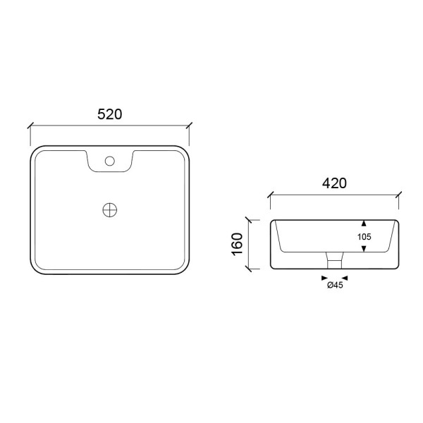 Раковина чаша Olive s Porto PR33246, белый. Фото 2