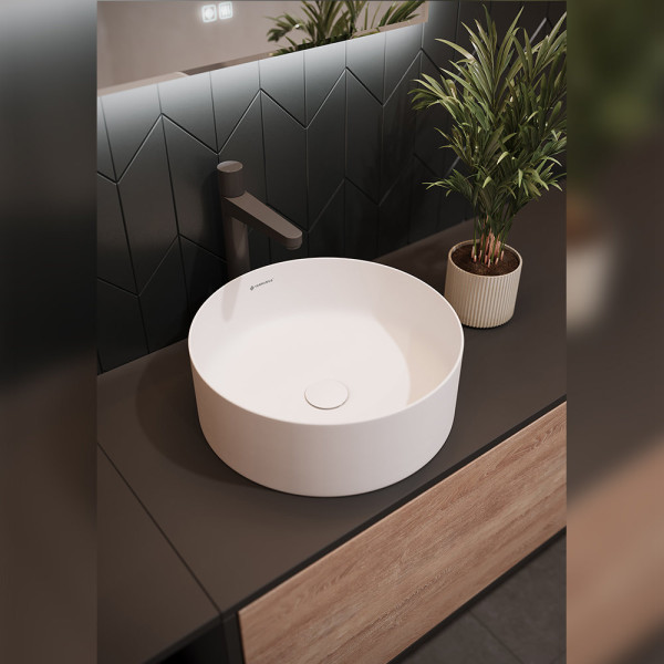 Раковина чаша Terminus Аврора 06RN41x41x14W, белый. Фото 4