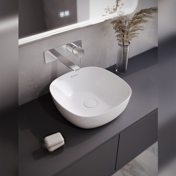 Раковина чаша Terminus Классик 02RN37x37x11W, белый. Фото 4