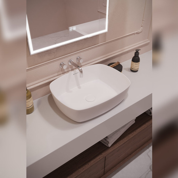 Раковина чаша Terminus Ното 04RN50x37x13W, белый. Фото 4