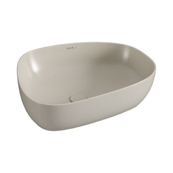 Раковина-чаша Vitra Outline Recycled 7991B066-0016, TV форма, 57x45см, без перелива, матовый тауп. Фото 1