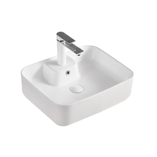 Раковина чаша WesnaArt KUBUS 3011-KUB13, белый. Фото 1