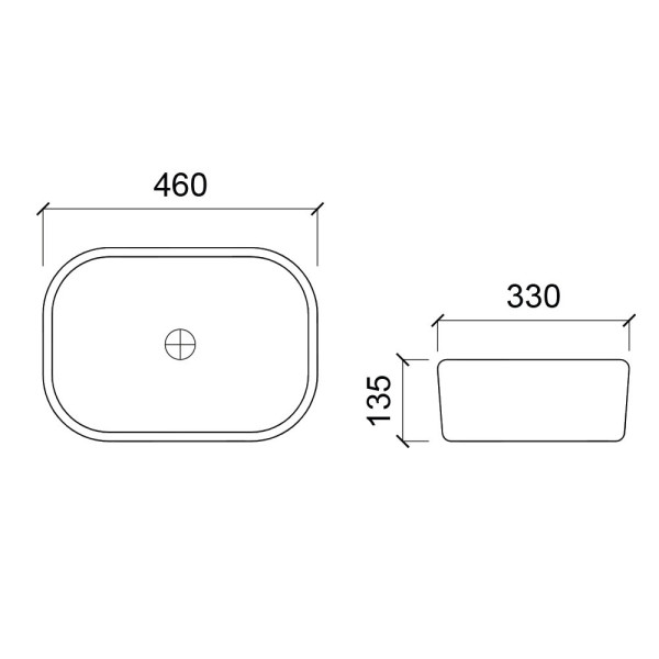 Раковина чаша WesnaArt OCEAN 4020-OCE12, белый. Фото 2