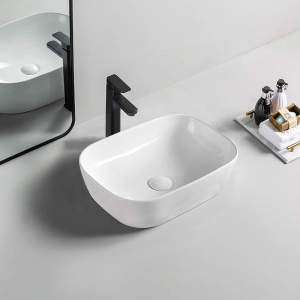 Раковина чаша WesnaArt OCEAN 4020-OCE12, белый. Фото 3