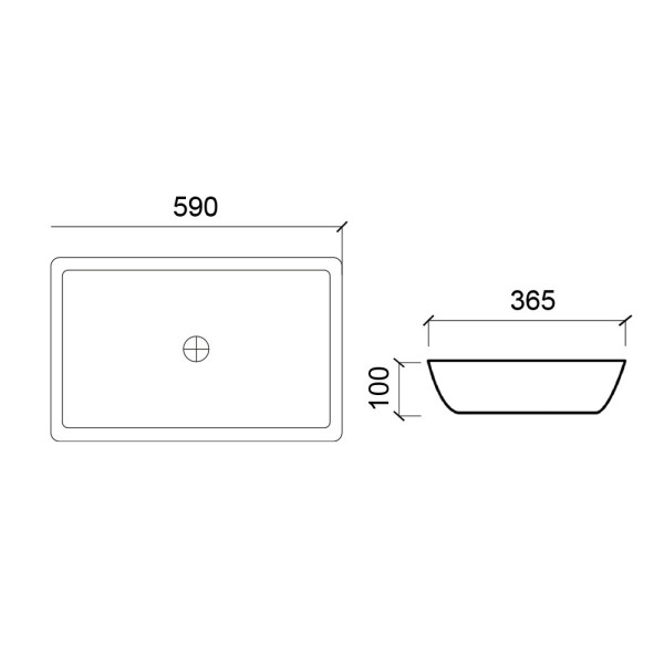 Раковина чаша WesnaArt OCEAN 4040-OCE12, белый. Фото 2