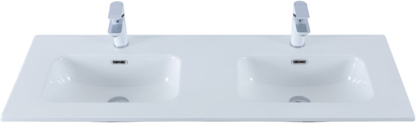 Раковина для тумбы Aquanet Flat 120 (двойная). Фото 1