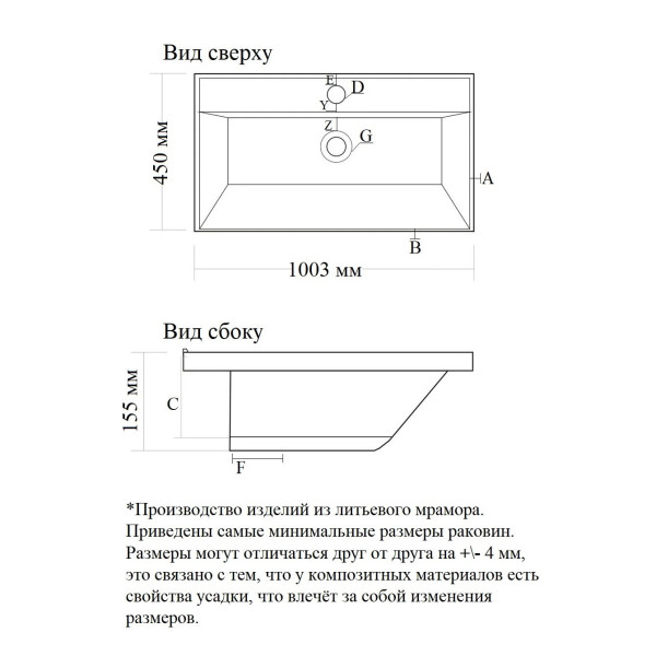 Раковина Madera Classica rkCla.100-81, белый. Фото 2
