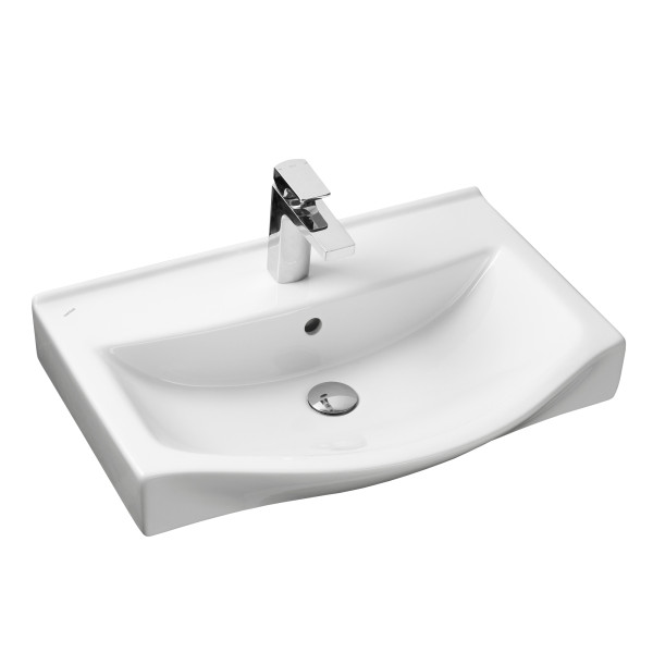 Раковина мебельная AQUATON Беверли 65х48х17, фарфор, цвет Белый (1WH302501). Фото 1