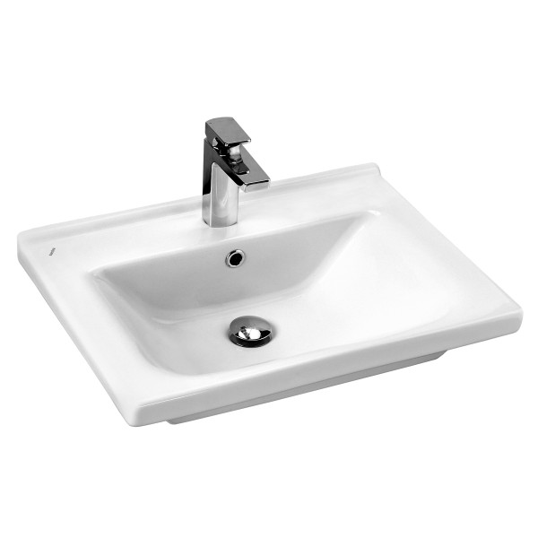 Раковина мебельная AQUATON Миранда 60х45х19, фарфор, цвет Белый (1WH302421). Фото 1