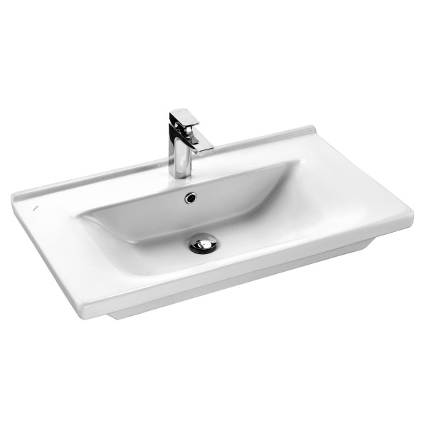 Раковина мебельная AQUATON Миранда 80х45х19, фарфор, цвет Белый (1WH302251). Фото 1