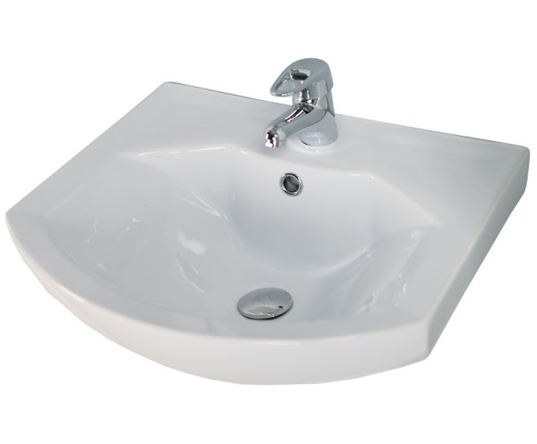 Раковина мебельная AQUATON Смайл 50.5х44.5х19, керамика, цвет Белый (1WH207781). Фото 1