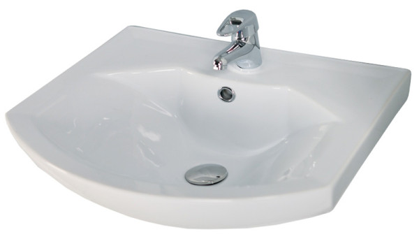 Раковина мебельная AQUATON Смайл 65х44.5х18.5, фаянс, цвет Белый (1WH207782). Фото 1