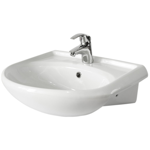 Раковина мебельная Оскольская керамика Арго 56х47х21, фарфор, цвет Белый (41101000505). Фото 1