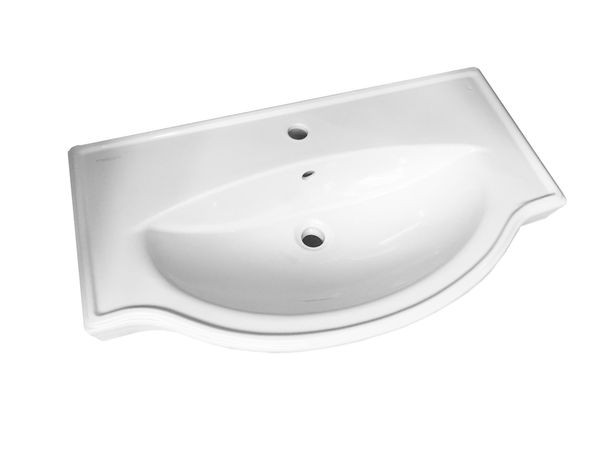 Раковина мебельная Sanita Luxe Classic (Sanita Luxe) 82.5х51.5х21, керамика, цвет Белый (CLS80SLWB01). Фото 1